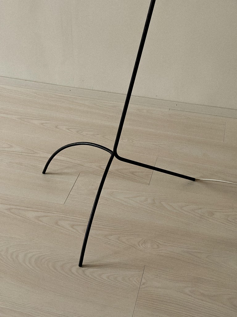 French Mid-Century Modern Industrial Floor Lamp, France, circa 1950s - Image 10