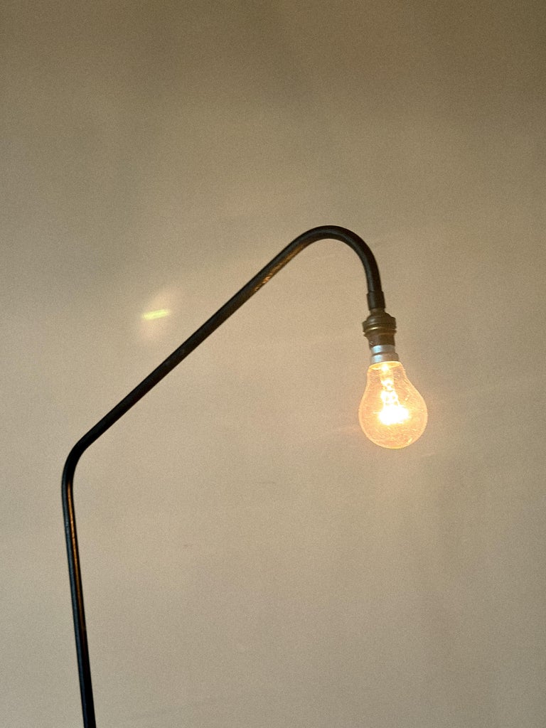 French Mid-Century Modern Industrial Floor Lamp, France, circa 1950s - Image 2