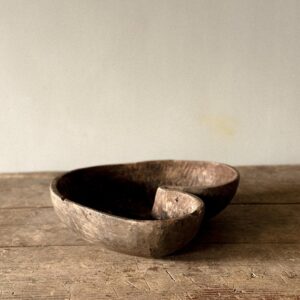 Heart Shaped Antique Root Bowl, Scandinavia 1800s