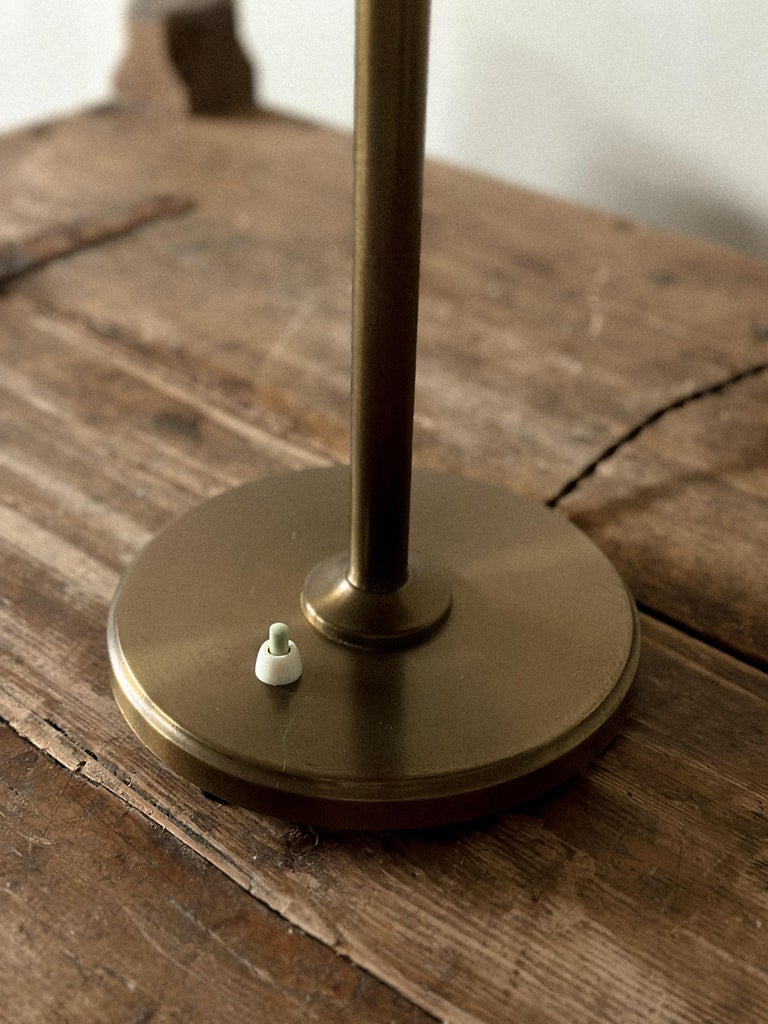 Mid-Century Scandinavian Table Lamp in Brass, 1950s - Image 5