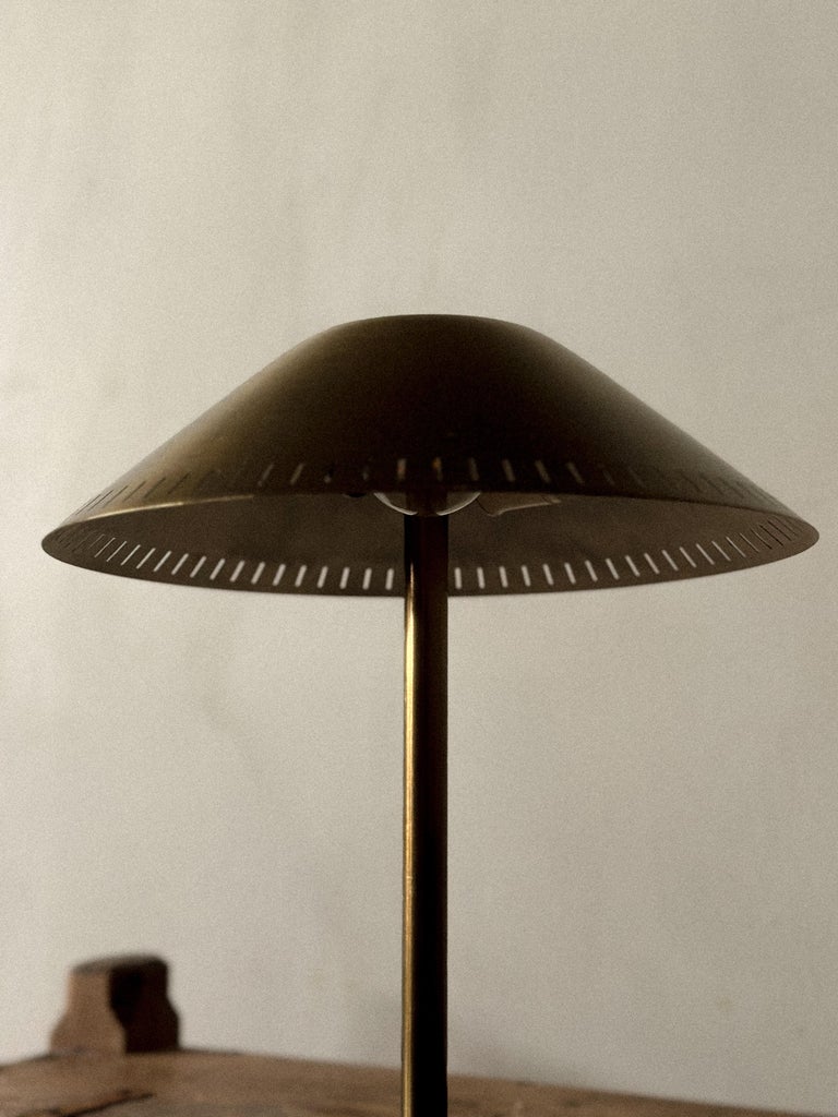 Mid-Century Scandinavian Table Lamp in Brass, 1950s - Image 2