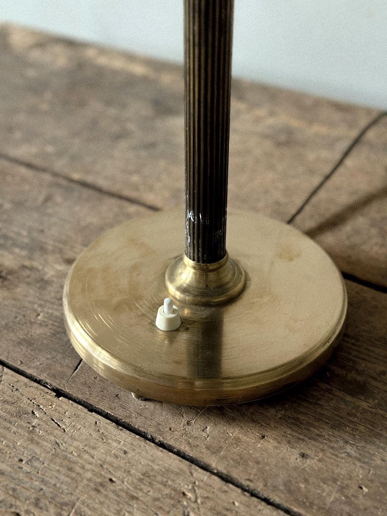 Mid-Century Scandinavian Table Lamp in Brass, 1950s - Image 5