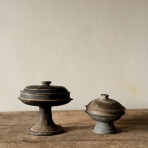 Set of 2 Pedestal Jars, Korea, Silla period (57 BCE – 935 CE)