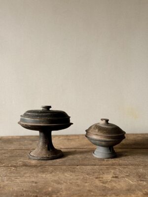 Set of 2 Pedestal Jars, Korea, Silla period (57 BCE – 935 CE)