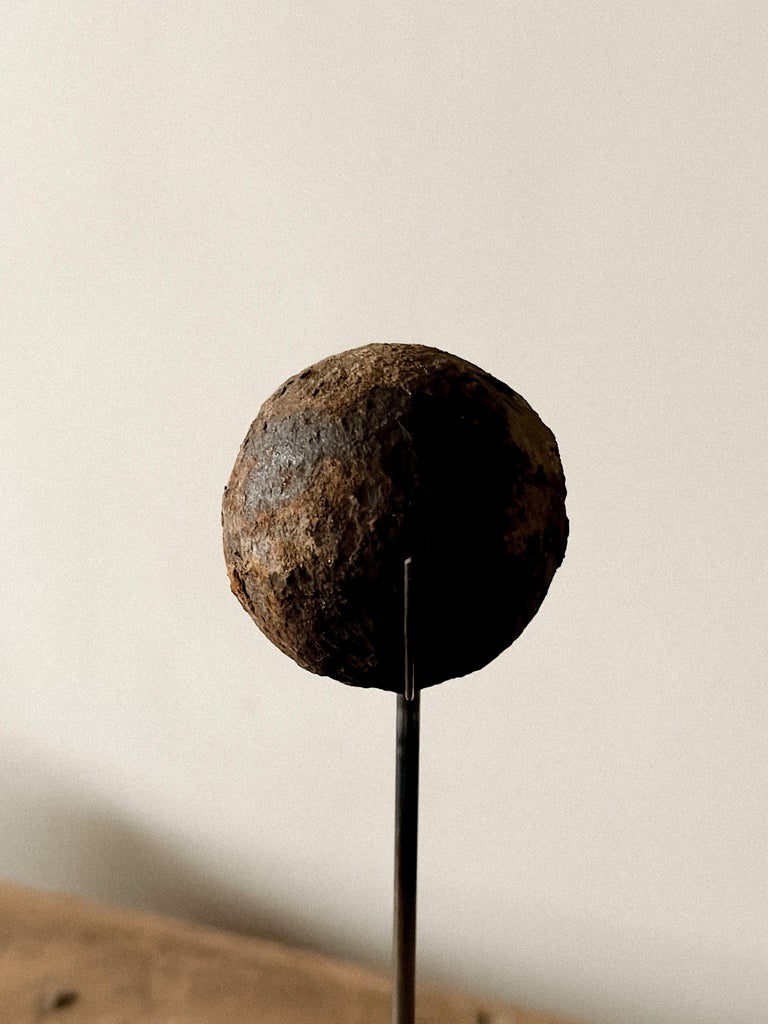 Set of Antique Cannonballs on Custom Stands, Wabi Sabi, Norway, c. 1800s - Image 11