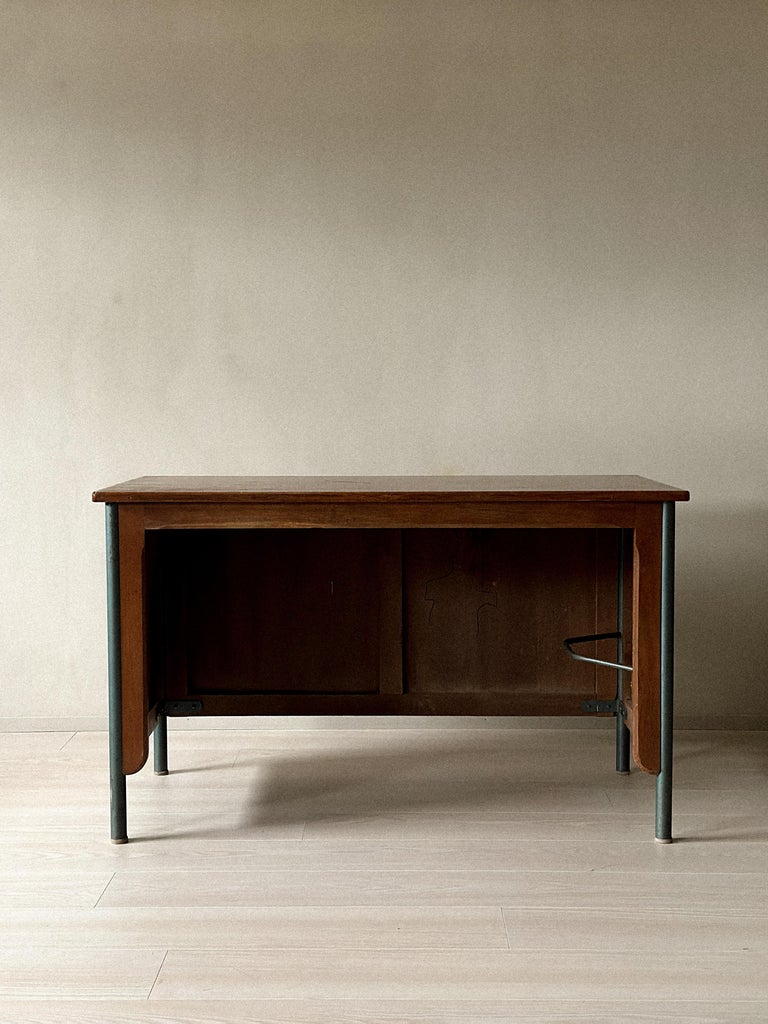 Vintage “Surveillant” desk attributed to Ateliers Jean Prouvé, France, c. 1960s - Image 2