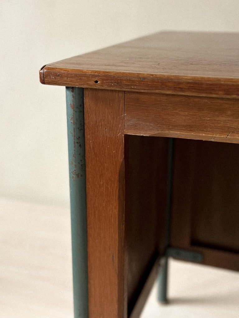 Vintage “Surveillant” desk attributed to Ateliers Jean Prouvé, France, c. 1960s - Image 8