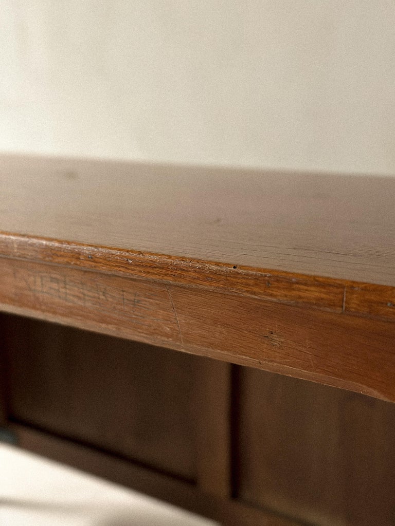 Vintage “Surveillant” desk attributed to Ateliers Jean Prouvé, France, c. 1960s - Image 5