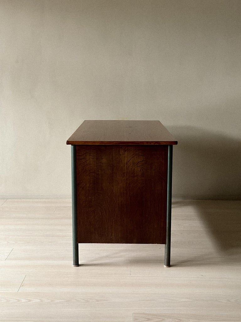 Vintage “Surveillant” desk attributed to Ateliers Jean Prouvé, France, c. 1960s - Image 4