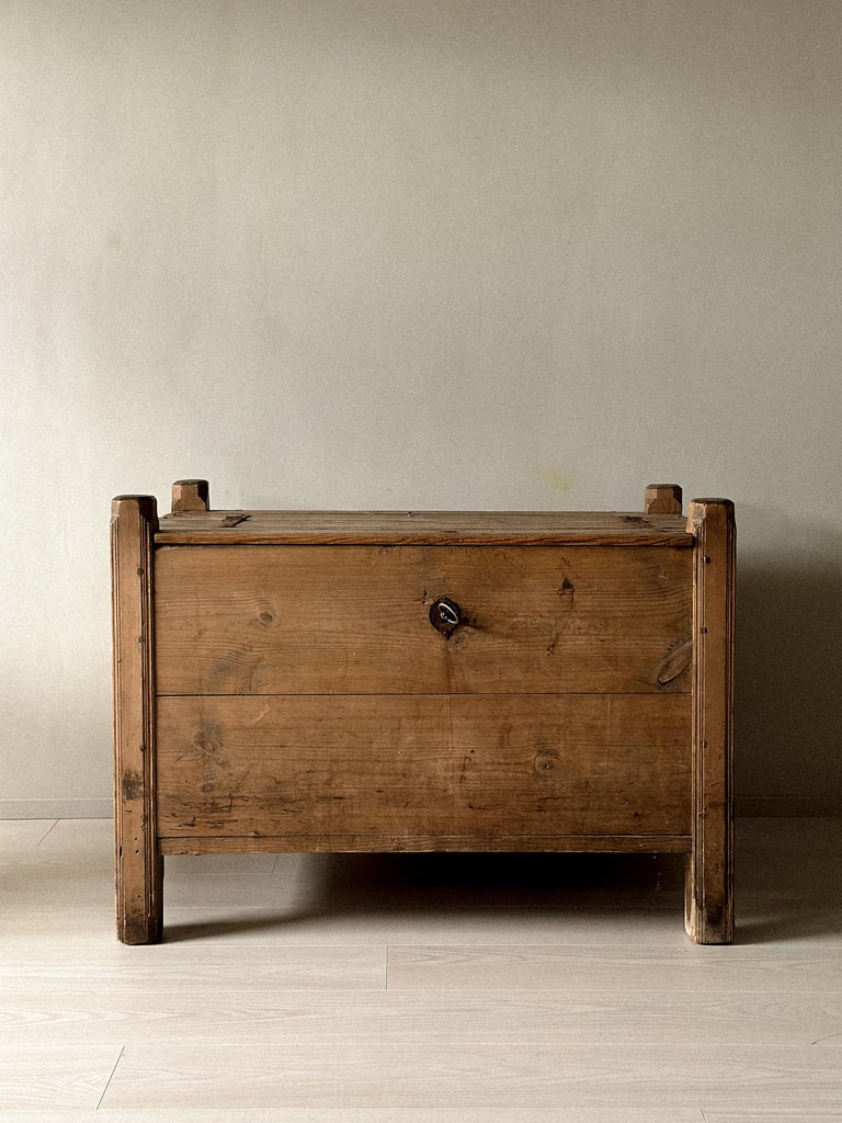 Antique Pine Console Table, Scandinavia Wabi Sabi , circa 1700s