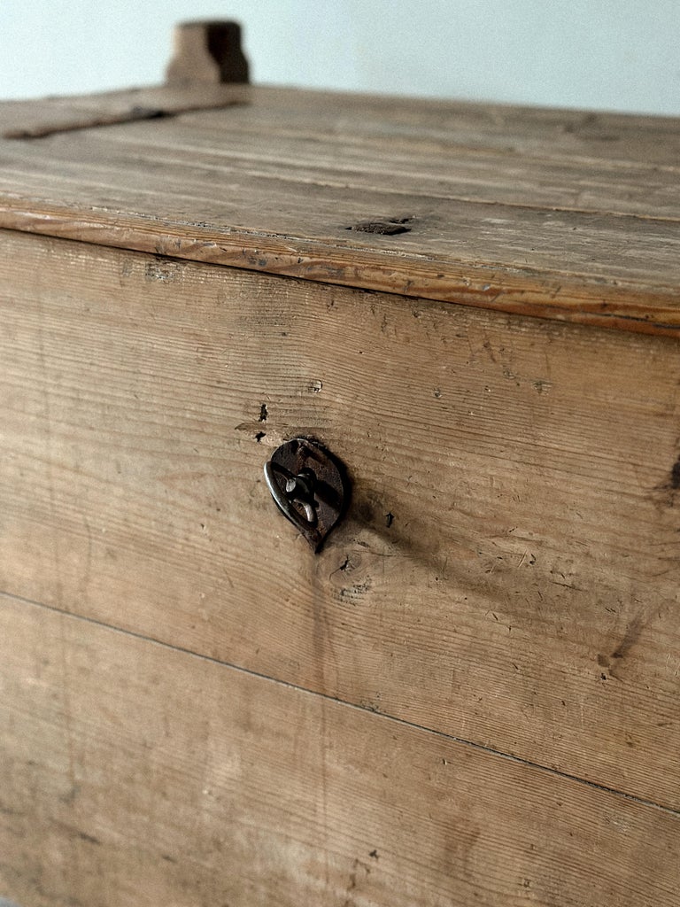 Antique Pine Console Table, Scandinavia Wabi Sabi , circa 1700s - Image 6