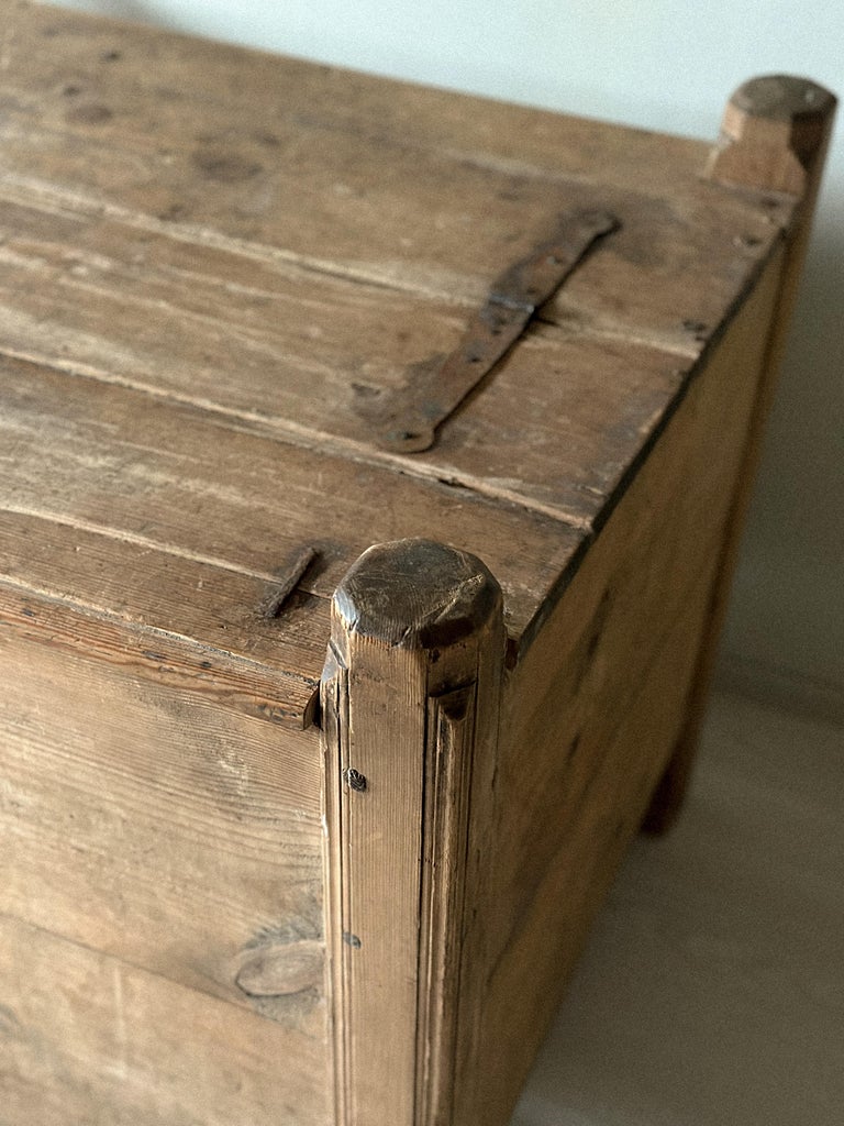 Antique Pine Console Table, Scandinavia Wabi Sabi , circa 1700s - Image 5