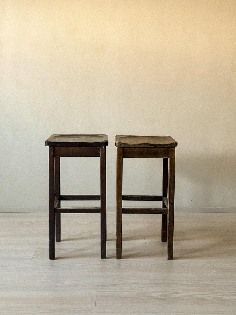 A Pair of Pine Barstools, Nordiska Kompaniet, Sweden c. 1960s - Image 2