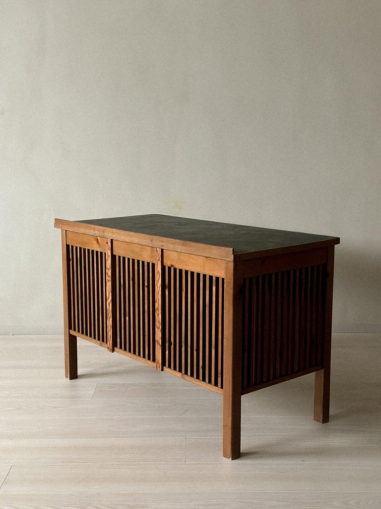 Art Deco Desk in Pine Wood