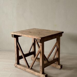 A Pine Working Table on Castors, Norway, c. 1920s