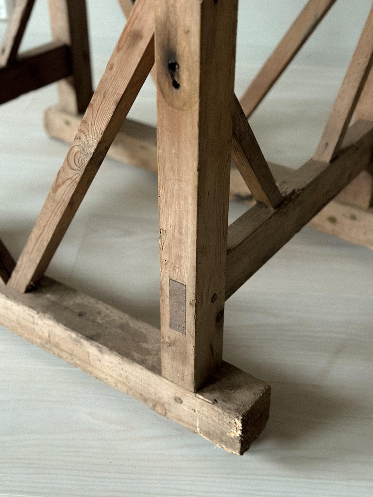 A Pine Working Table on Castors, Norway, c. 1920s - Image 6