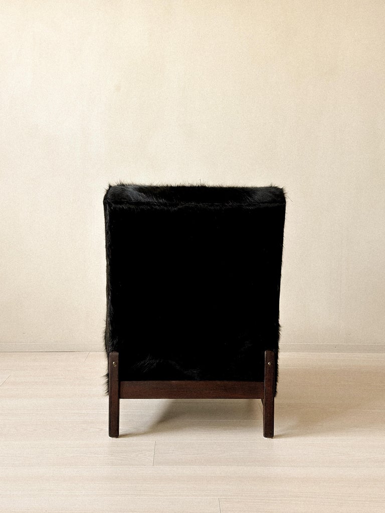 Mid-Century Lounge Chair in Style of Pierre Jeanneret in Cowhide, c. 1950s - Image 14