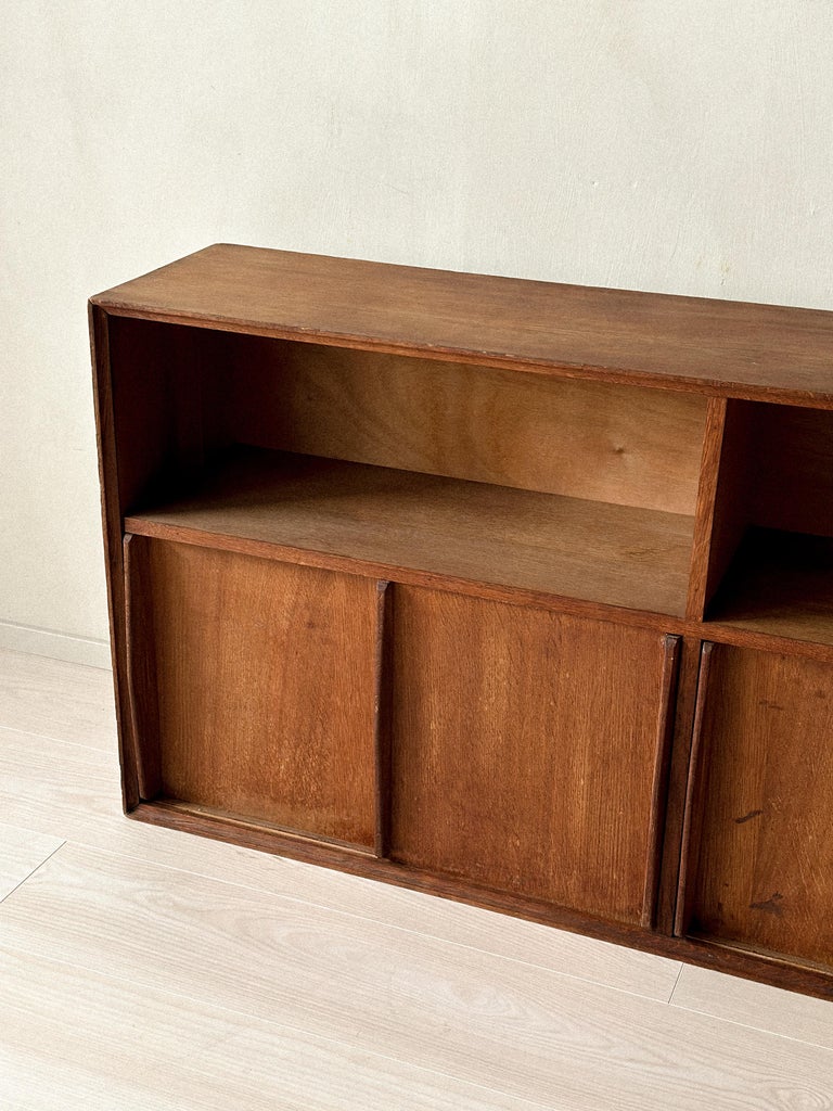 Mid-Century Oak Sideboard in style of Jean Prouvé, France, c. 1950s - Image 8