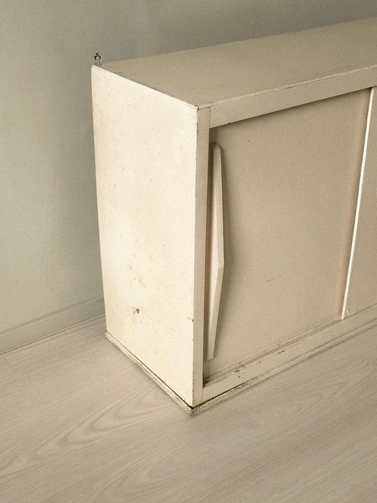 Mid-Century Wall Cabinet in style of Charlotte Perriand, France, c. 1950s - Image 6