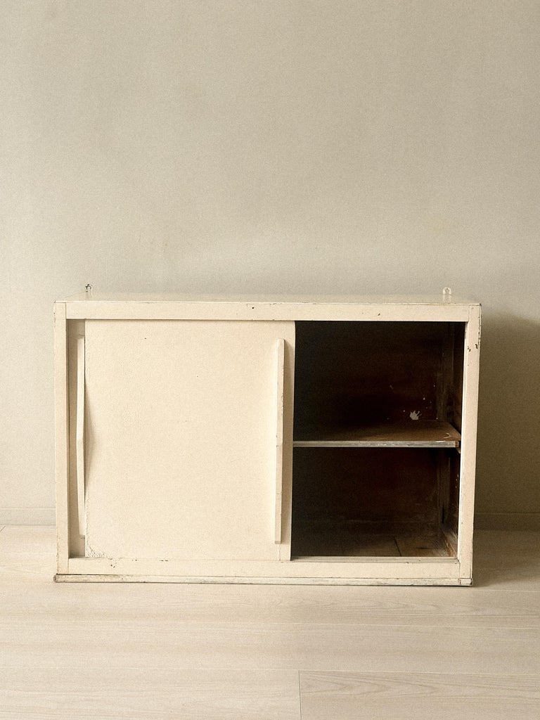 Mid-Century Wall Cabinet in style of Charlotte Perriand, France, c. 1950s - Image 5