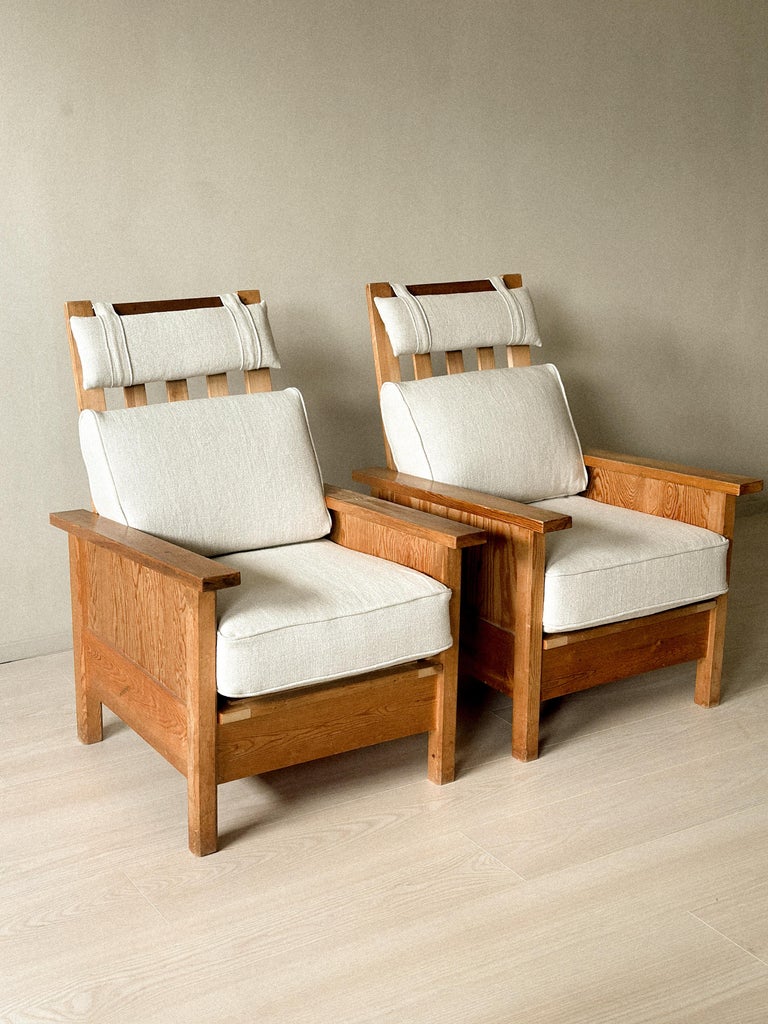 A Pair of "Sportstuge" chairs in style of Axel Einar Hjorth, Sweden c. 1940s - Image 16