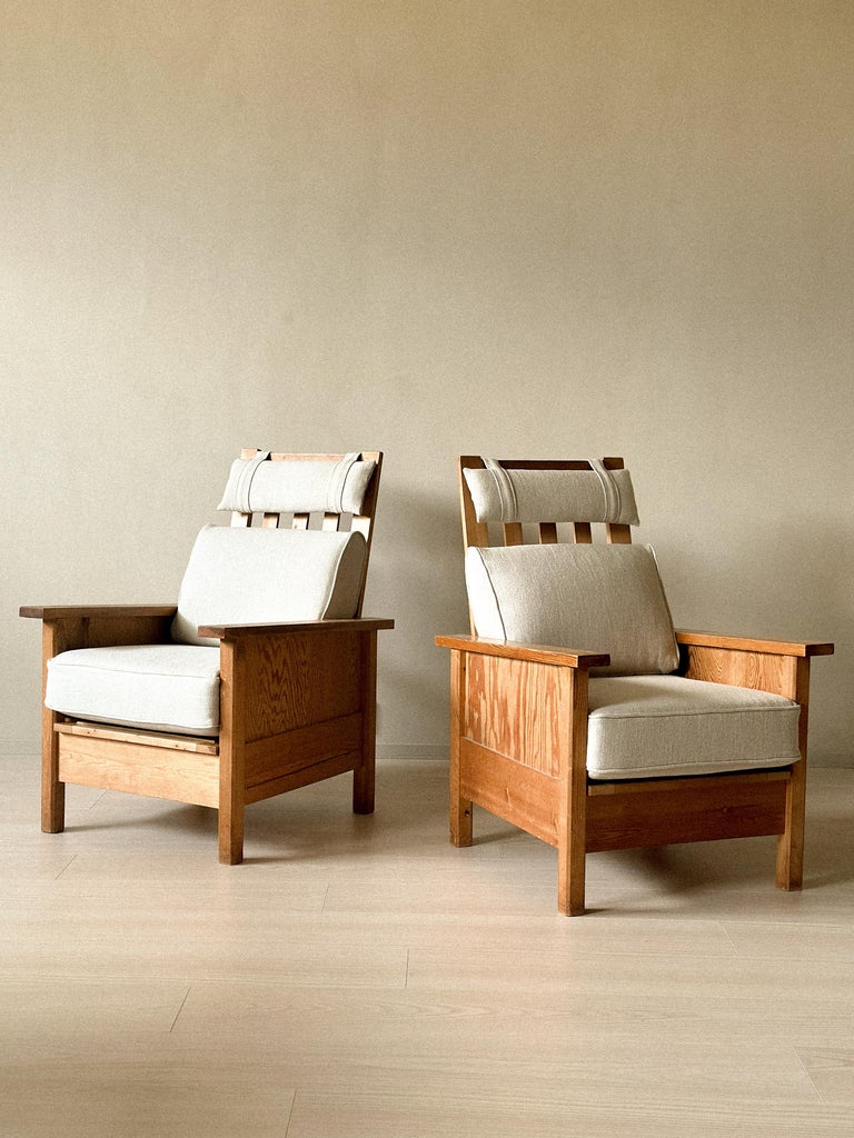 Axel Einar Hjorth Style Lounge Chairs
