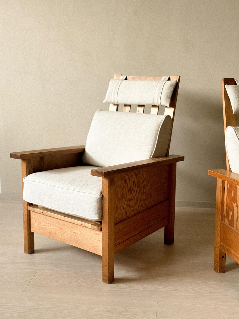 A Pair of "Sportstuge" chairs in style of Axel Einar Hjorth, Sweden c. 1940s - Image 14