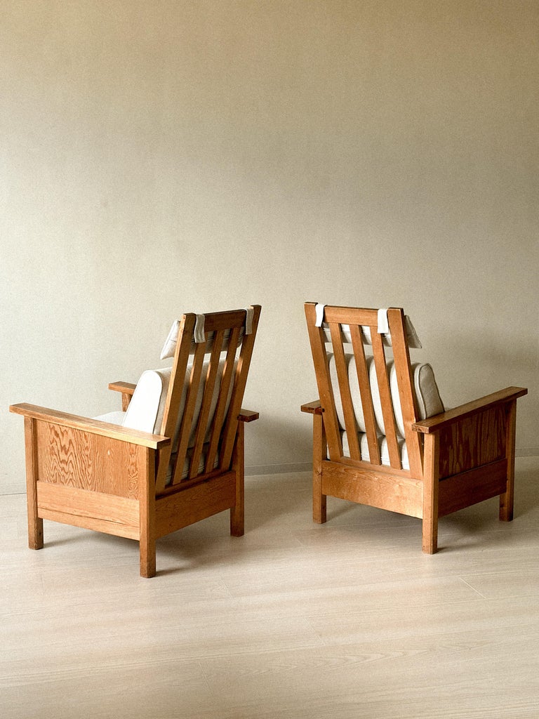 A Pair of "Sportstuge" chairs in style of Axel Einar Hjorth, Sweden c. 1940s - Image 10