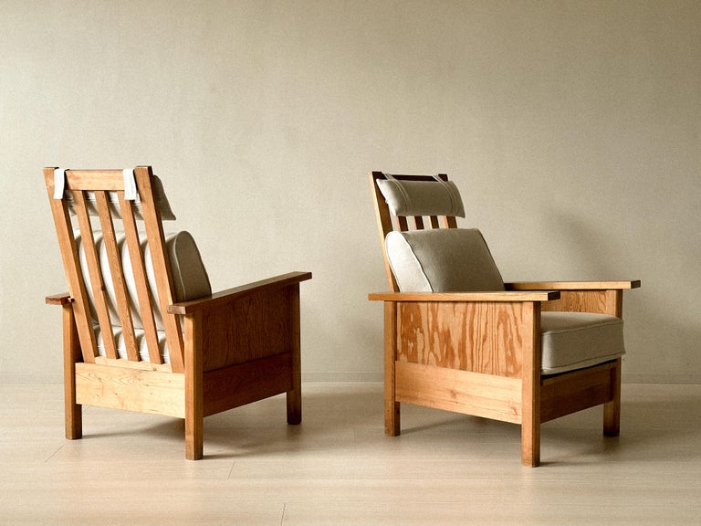A Pair of "Sportstuge" chairs in style of Axel Einar Hjorth, Sweden c. 1940s - Image 5