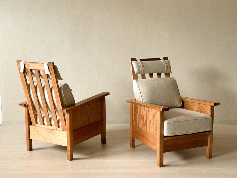 A Pair of "Sportstuge" chairs in style of Axel Einar Hjorth, Sweden c. 1940s - Image 4