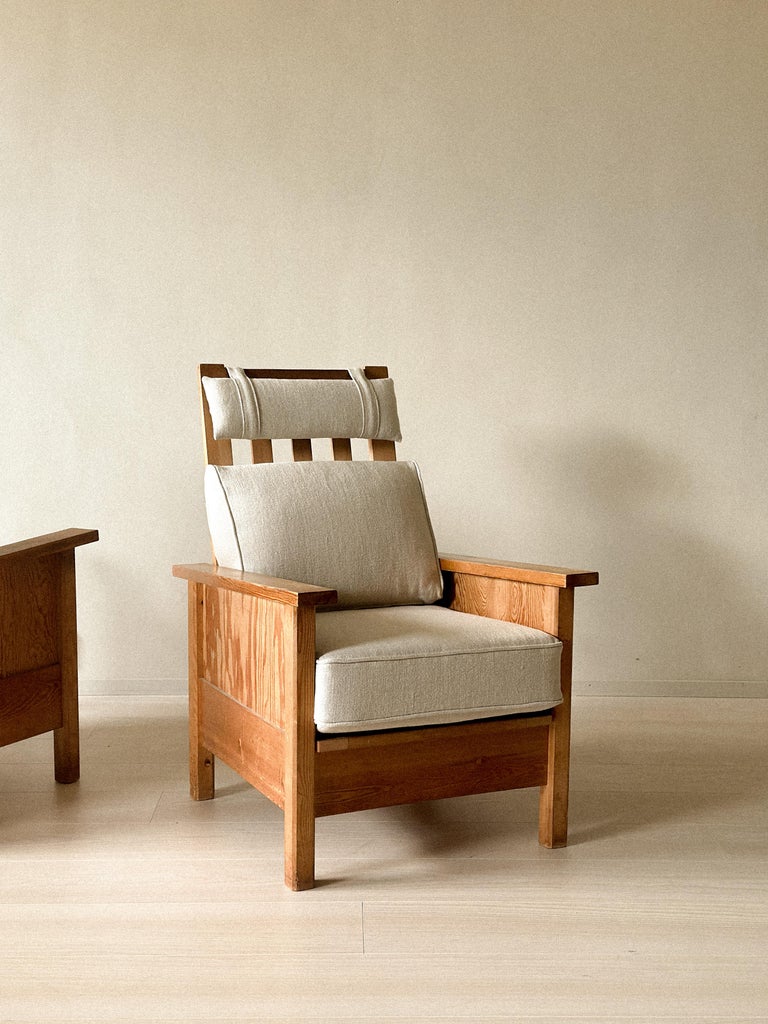 A Pair of "Sportstuge" chairs in style of Axel Einar Hjorth, Sweden c. 1940s - Image 2