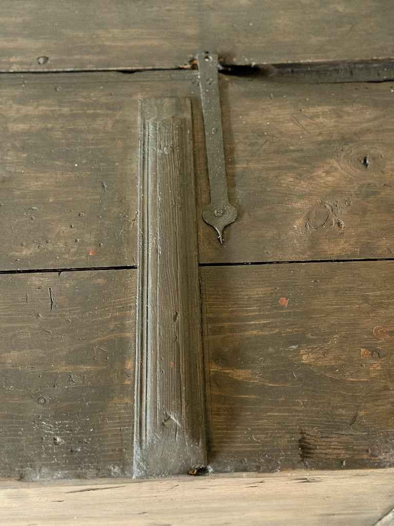 Antique Wooden Grain Chest, Scandinavian Wabi Sabi, c. 1800s - Image 8