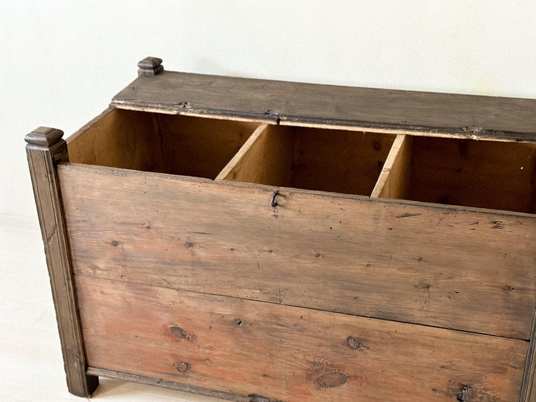 Antique Wooden Grain Chest, Scandinavian Wabi Sabi, c. 1800s - Image 7