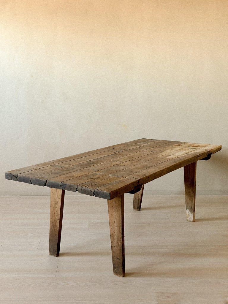 Antique Scandinavian Work Table, Pine, Norway, Late 19th Century