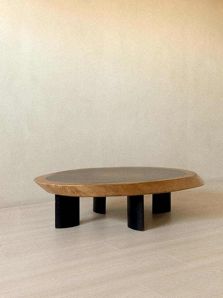 Exceptional Sculptural Coffee Table Attributed to Charlotte Perriand, France, c. 1960s
