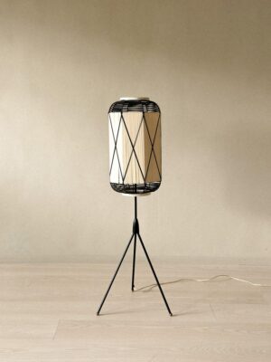 Mid-Century Japandi Lantern Style, Floor Lamp, Scandinavia, c. 1950s