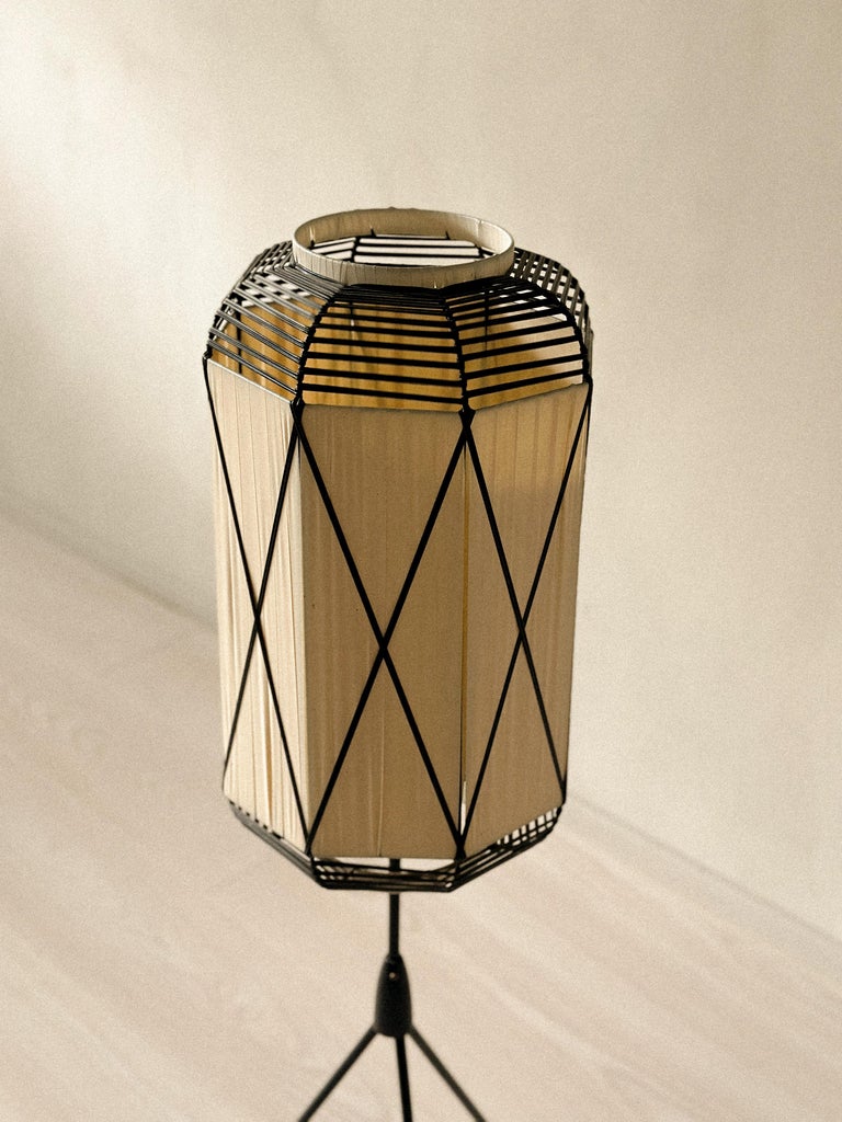 Mid-Century Japandi Lantern Style, Floor Lamp, Scandinavia, c. 1950s - Image 7