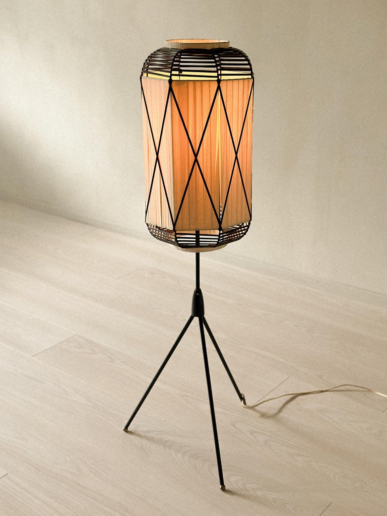 Mid-Century Japandi Lantern Style, Floor Lamp, Scandinavia, c. 1950s - Image 2