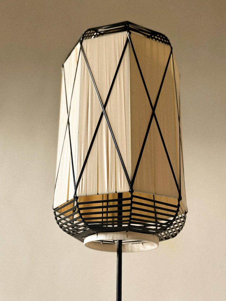 Mid-Century Japandi Lantern Style, Floor Lamp, Scandinavia, c. 1950s - Image 4