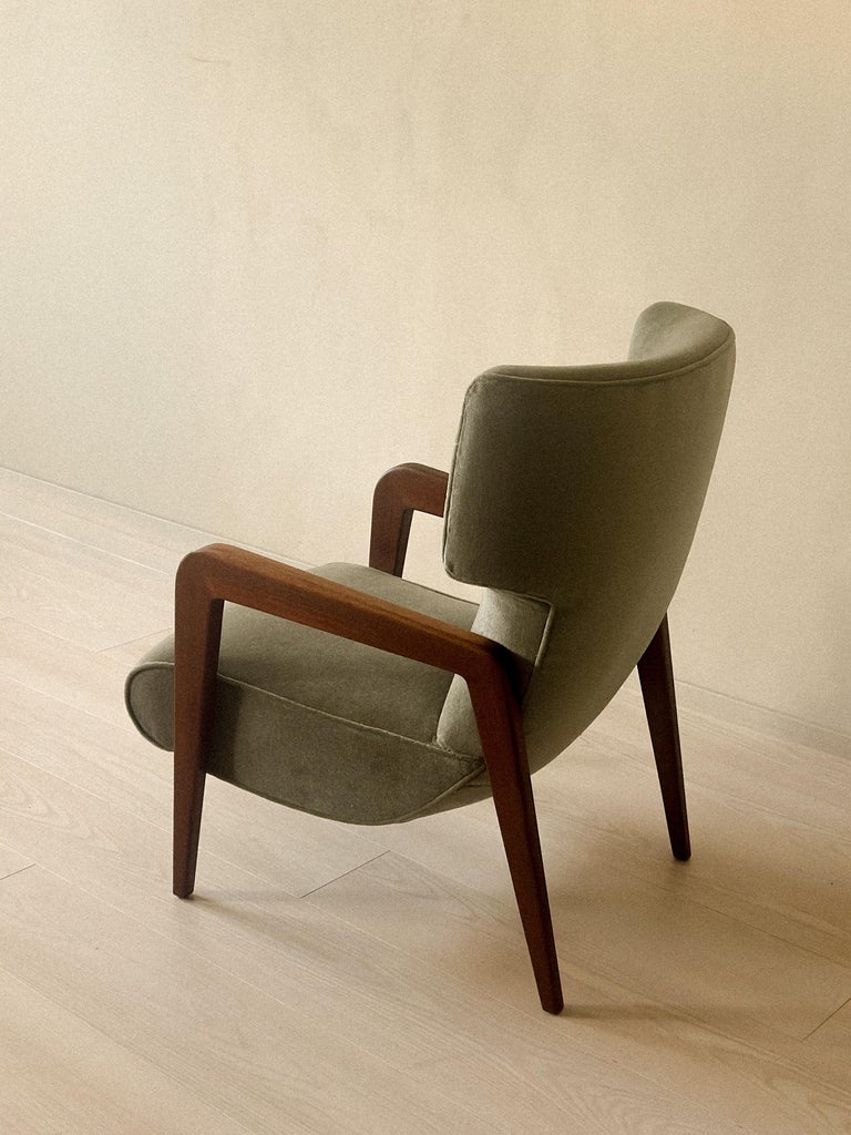 Pair of Scandinavian Mid Century Wingback Lounge Chairs, circa 1960s - Image 4