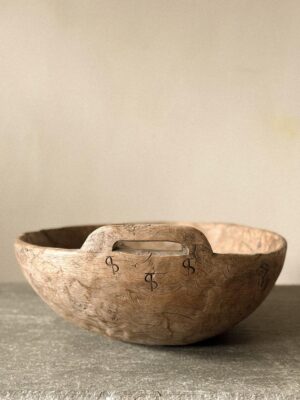 A Large Antique "Trog" w/ Markings, Scandinavia c. 1700s