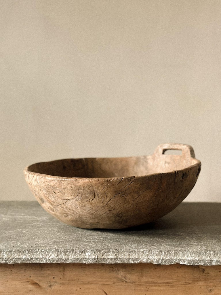 A Large Antique "Trog" w/ Markings, Scandinavia c. 1700s - Image 5
