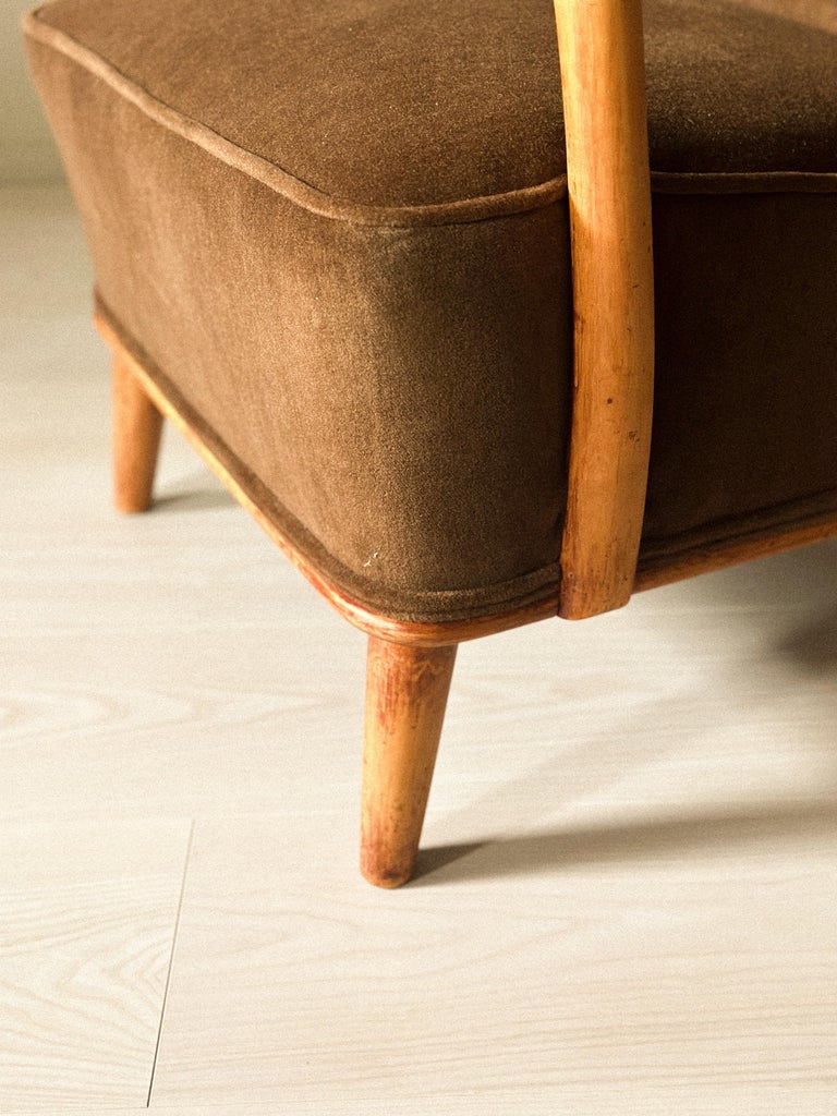 A Pair of Elegant Mid-Century Swedish Armchairs, circa 1950s - Image 10