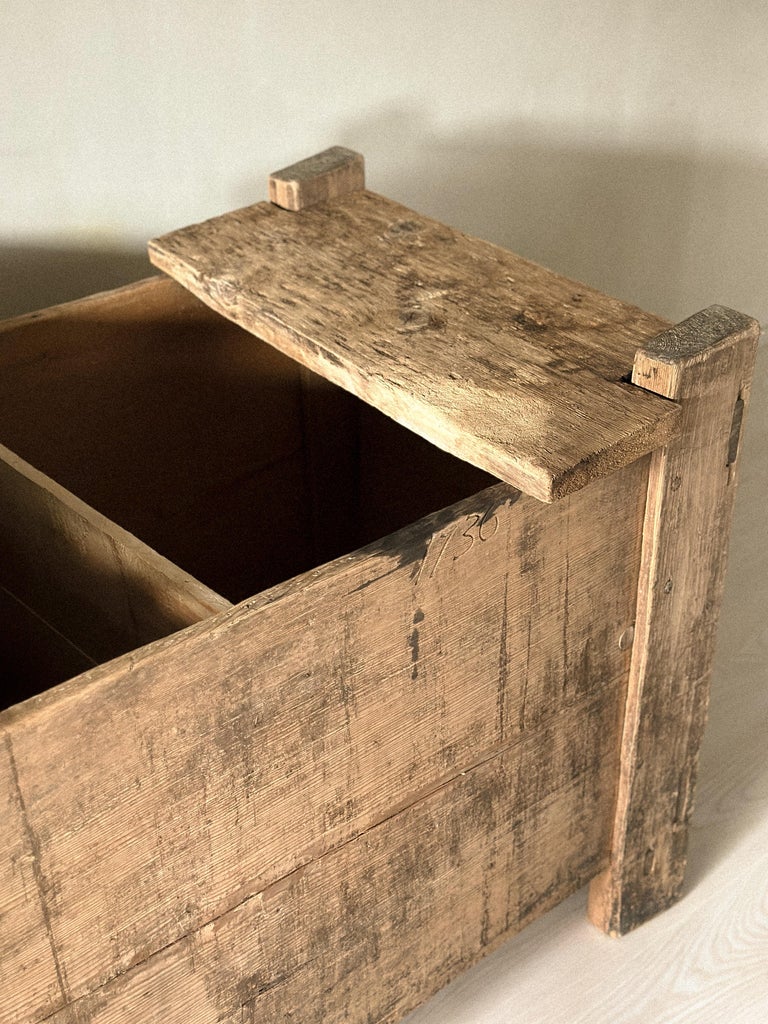 Anqitue Grain Chest, Wabi Sabi Style, c. 1700s Norway - Image 5
