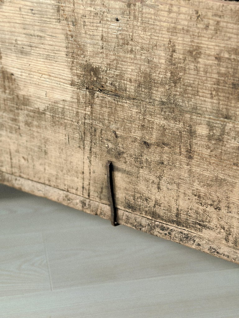 Anqitue Grain Chest, Wabi Sabi Style, c. 1700s Norway - Image 3