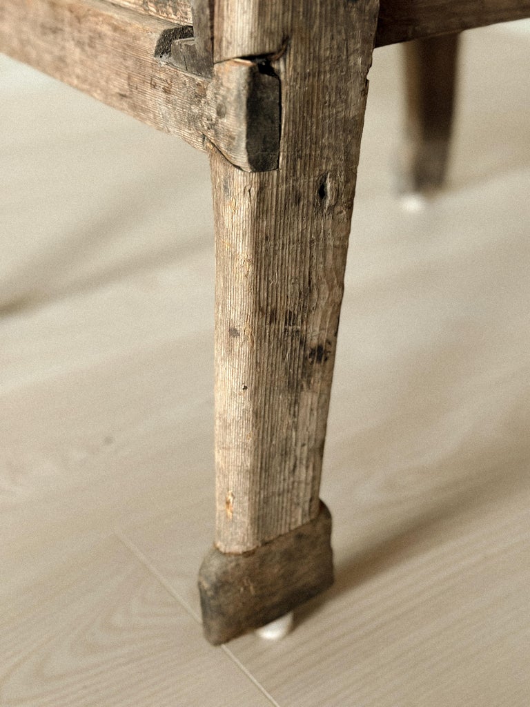 Antique Cobbler's Table, Side Table or Nightstand, Scandinavia, c. 1700s - Image 6