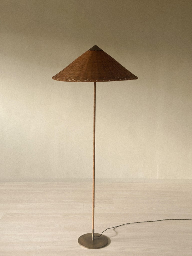 Paavo Tynell Floor Lamp Model 9602, "Chinese Hat", Taito, Finland, c. 1940s - Image 15