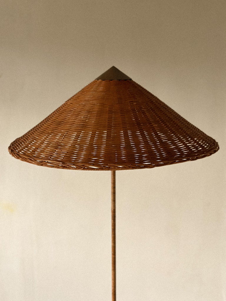 Paavo Tynell Floor Lamp Model 9602, "Chinese Hat", Taito, Finland, c. 1940s - Image 11