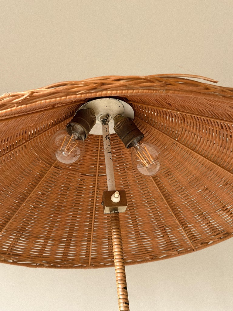 Paavo Tynell Floor Lamp Model 9602, "Chinese Hat", Taito, Finland, c. 1940s - Image 6