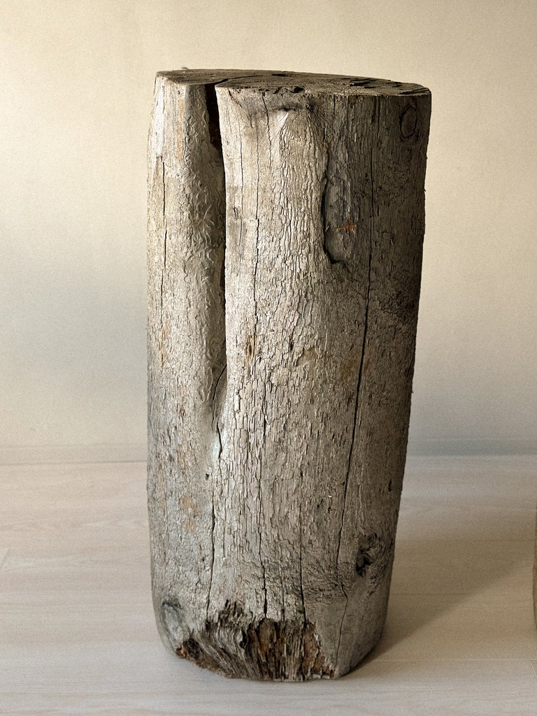 A Pair of Massive Wooden Pedestals, Norway c. 1800s - Image 4